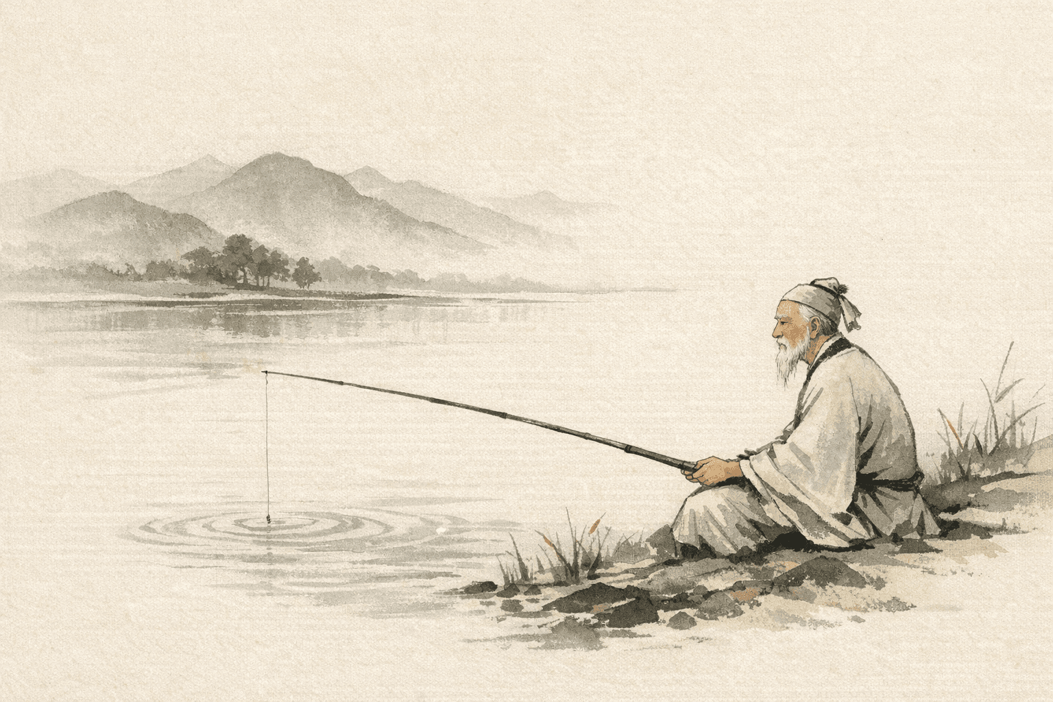 黄大仙第1签《姜公封相》典故配图