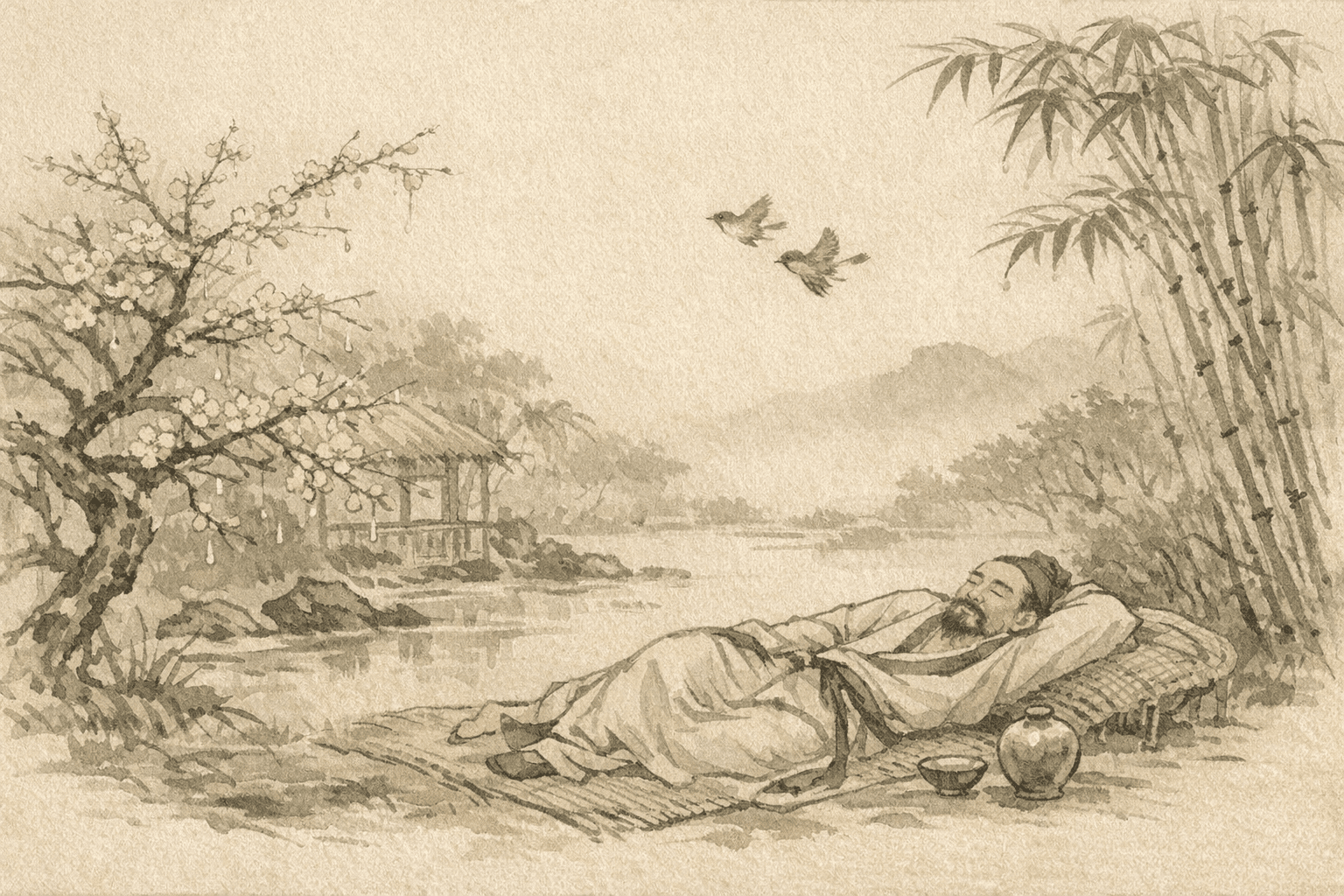 黄大仙第14签《东坡归隐》典故配图