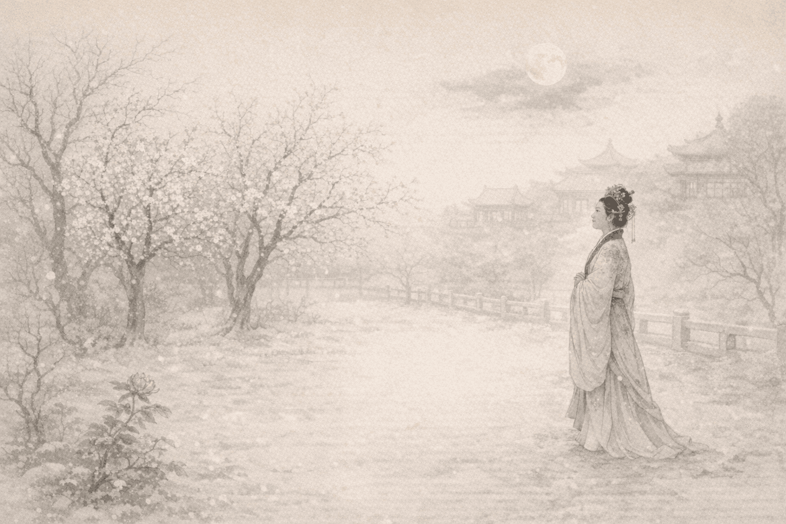 黄大仙第21签《武则天赏花》典故配图