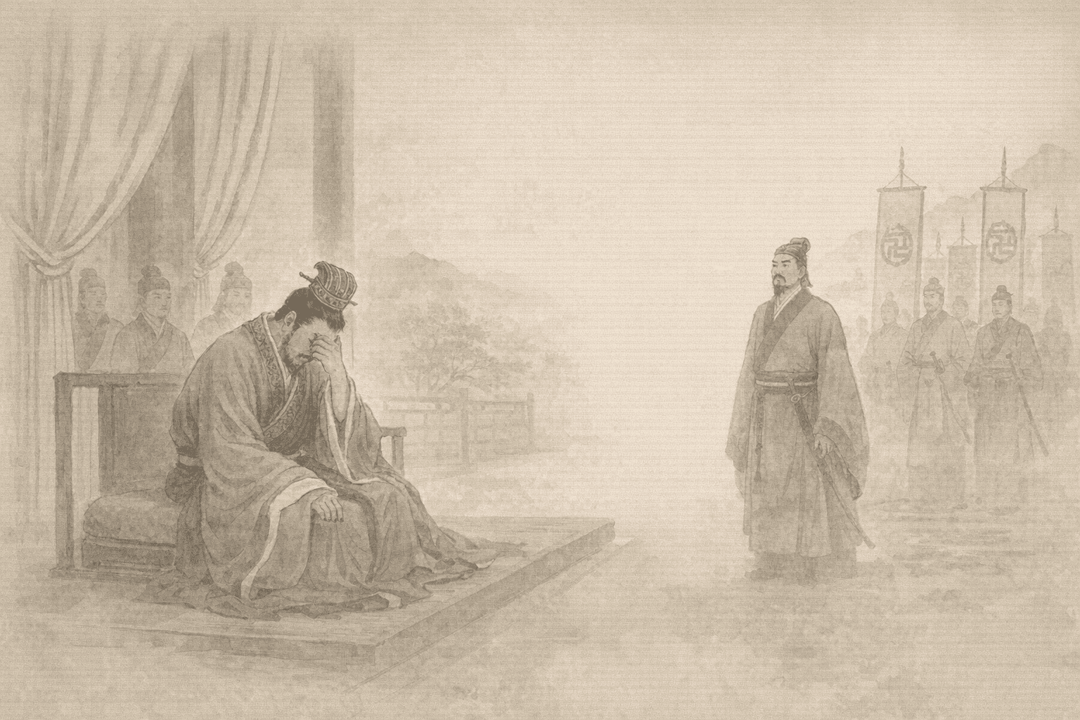 黄大仙第47签《吴主索荆州》典故配图