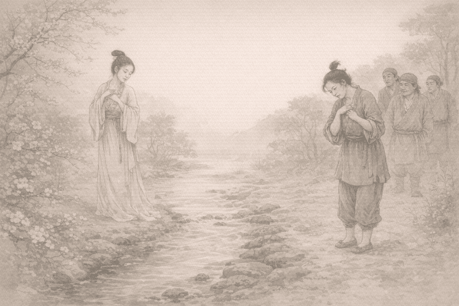 黄大仙第59签《东施效颦》典故配图