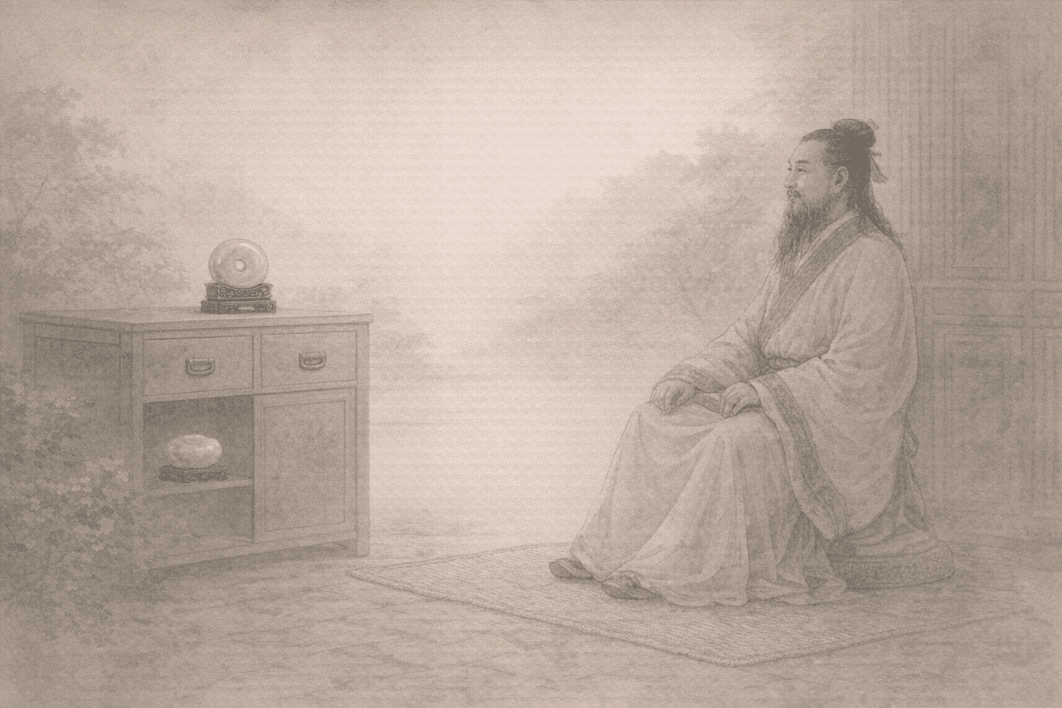 黄大仙第62签《孔子不仕》典故配图