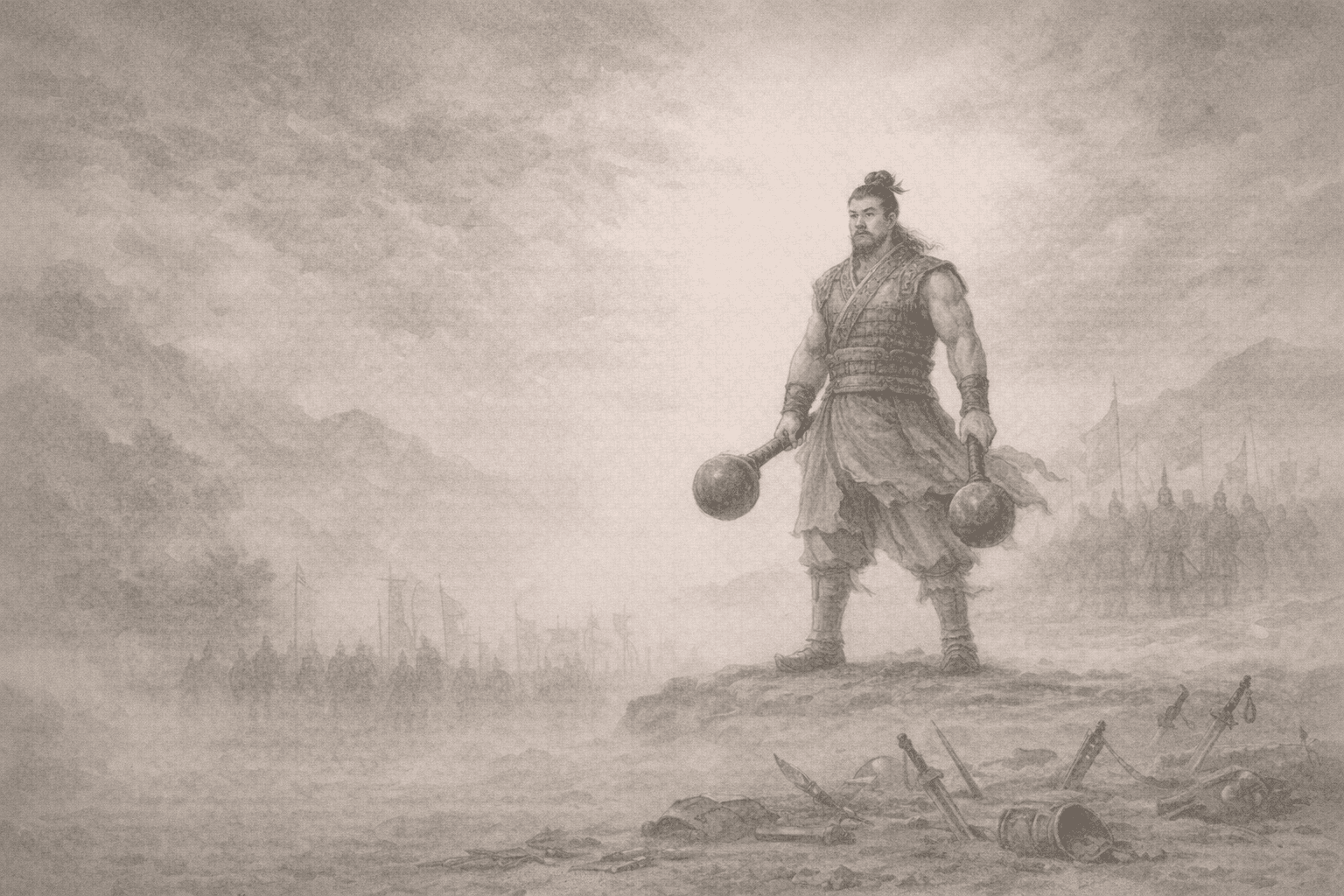 黄大仙第67签《李元霸称雄》典故配图