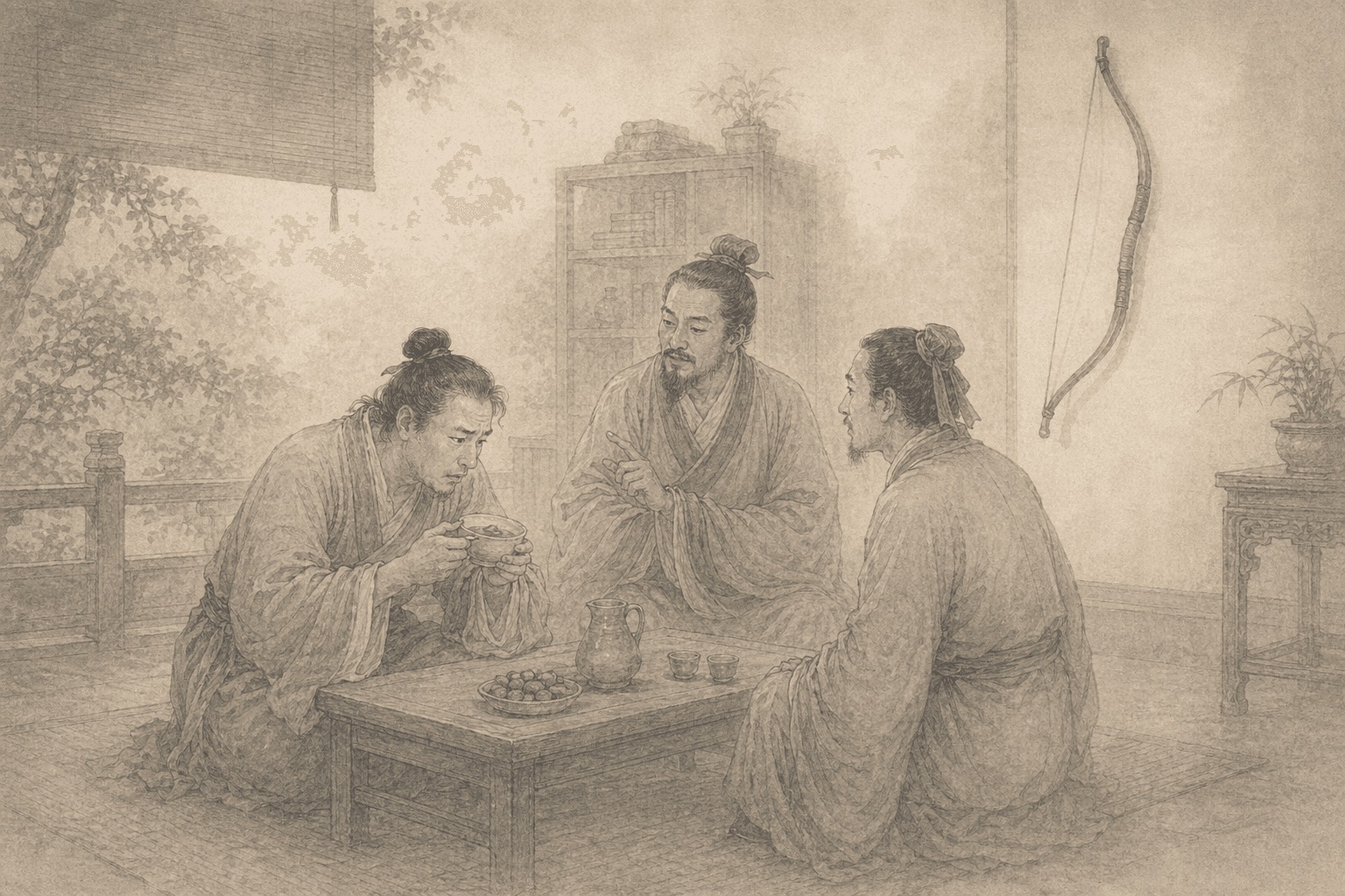 黄大仙第80签《乐广释疑》典故配图